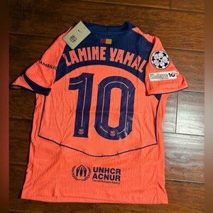 Nike Men's Jersey in Orange and Navy